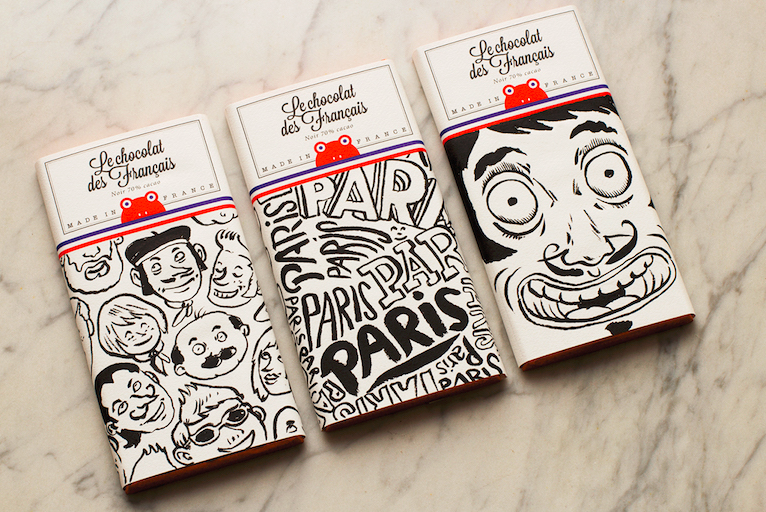 french chocolate package design