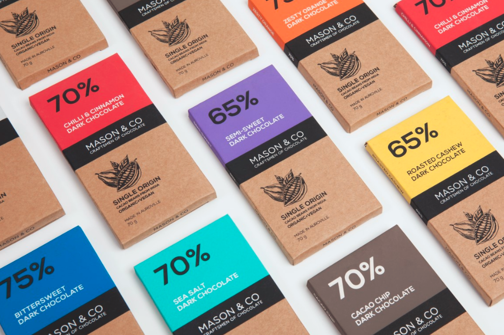 organic chocolate package design