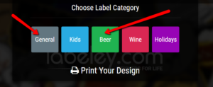 choose label category